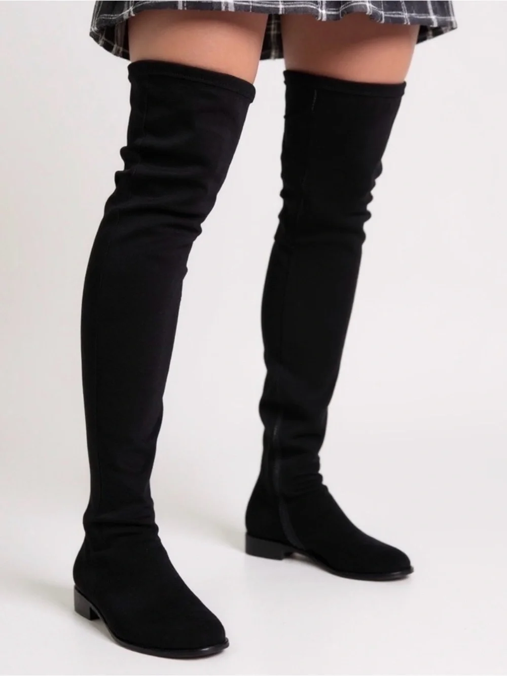 Charles by Charles David Black Over-the-Knee Stretch Boots - Women
